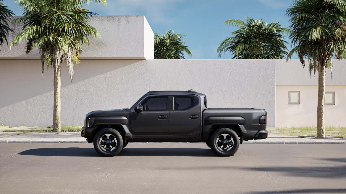 Le Kia Tasman redéfinit le pick-up avec un design fonctionnel et une technologie innovante, offrant une véritable praticité